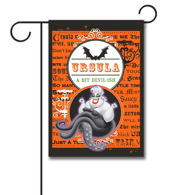 Little Mermaid Ursula Halloween Garden Flag