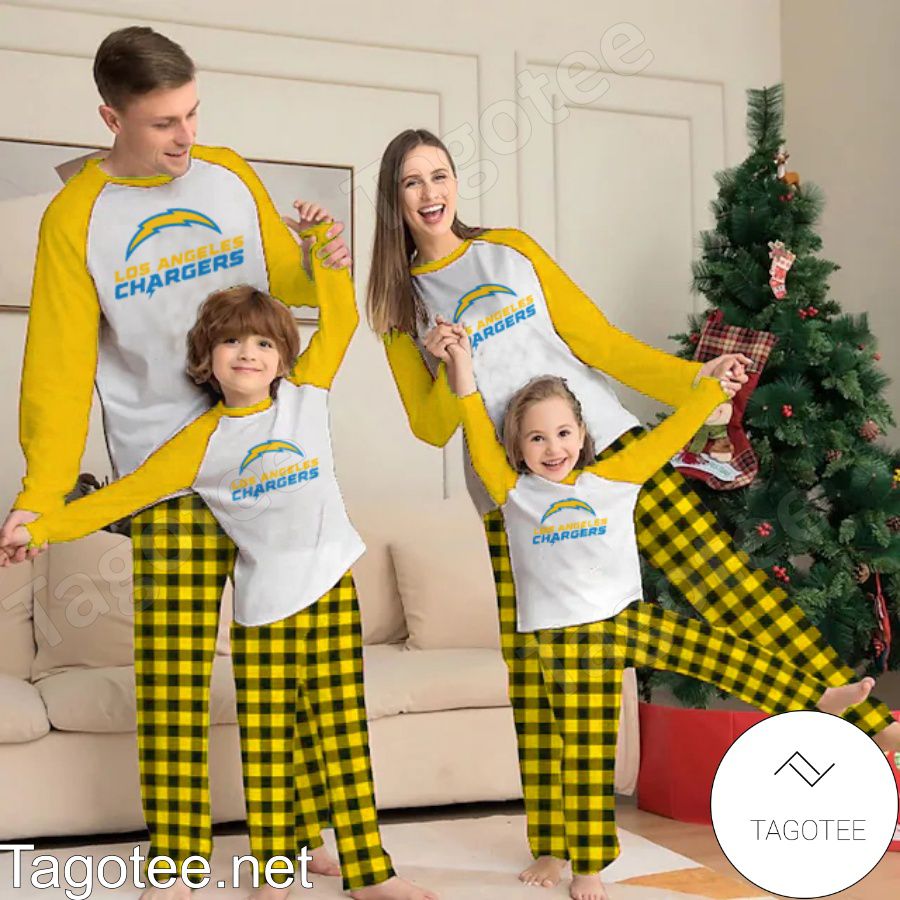 Los Angeles Chargers NFL Buffalo Plaid Pajamas Set