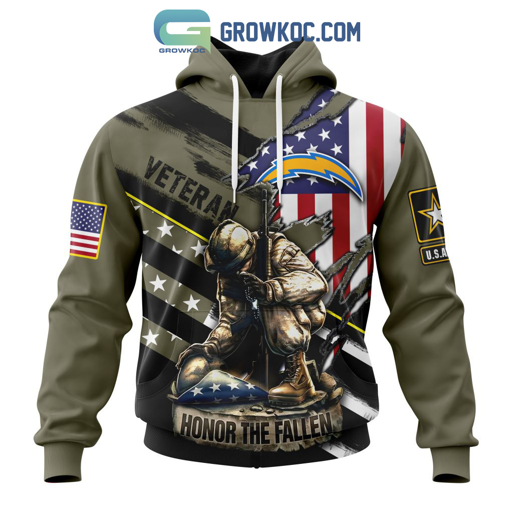 Los Angeles Chargers NFL Veterans Honor The Fallen Personalized Hoodie T Shirt2B1 WBExS