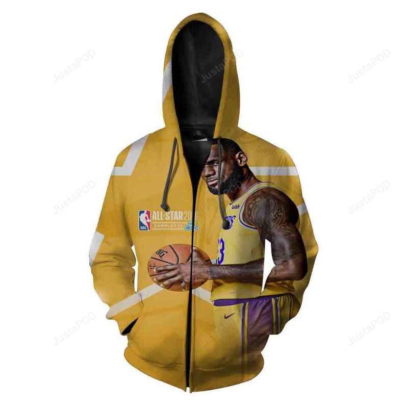 Los Angeles Lakers Nfl Football All Star 4 Men And Women 3D All Over Print Zip Up Hoodie Option 0