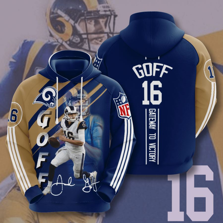 Los Angeles Rams 3D All Over Print Hoodie with Customizable Design 0