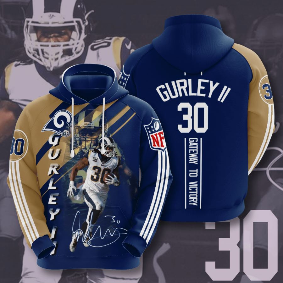 Los Angeles Rams 3D Print Hoodie with Bold Graphics and Designs 0