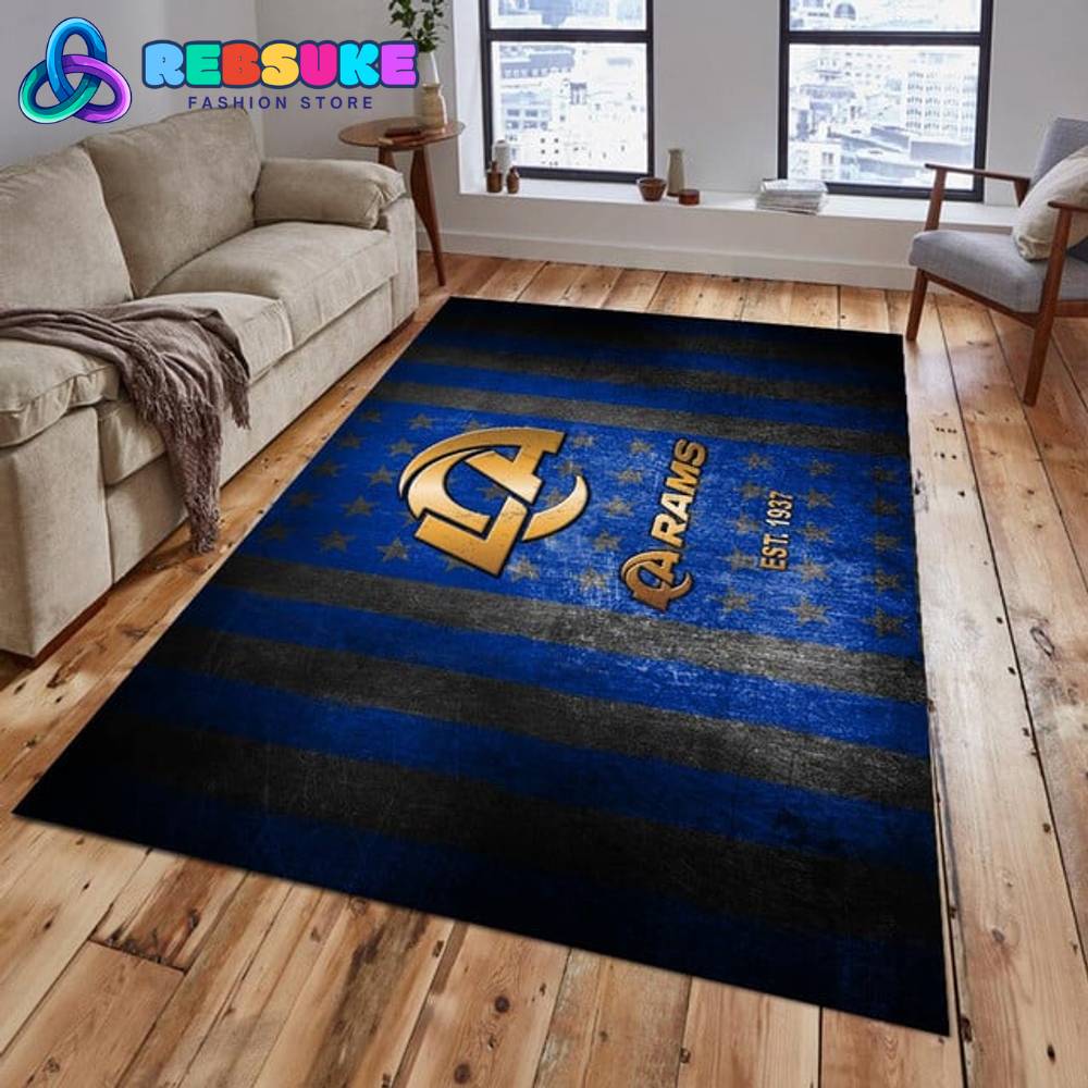 Los Angeles Rams NFL 2024 Rug Carpet 3