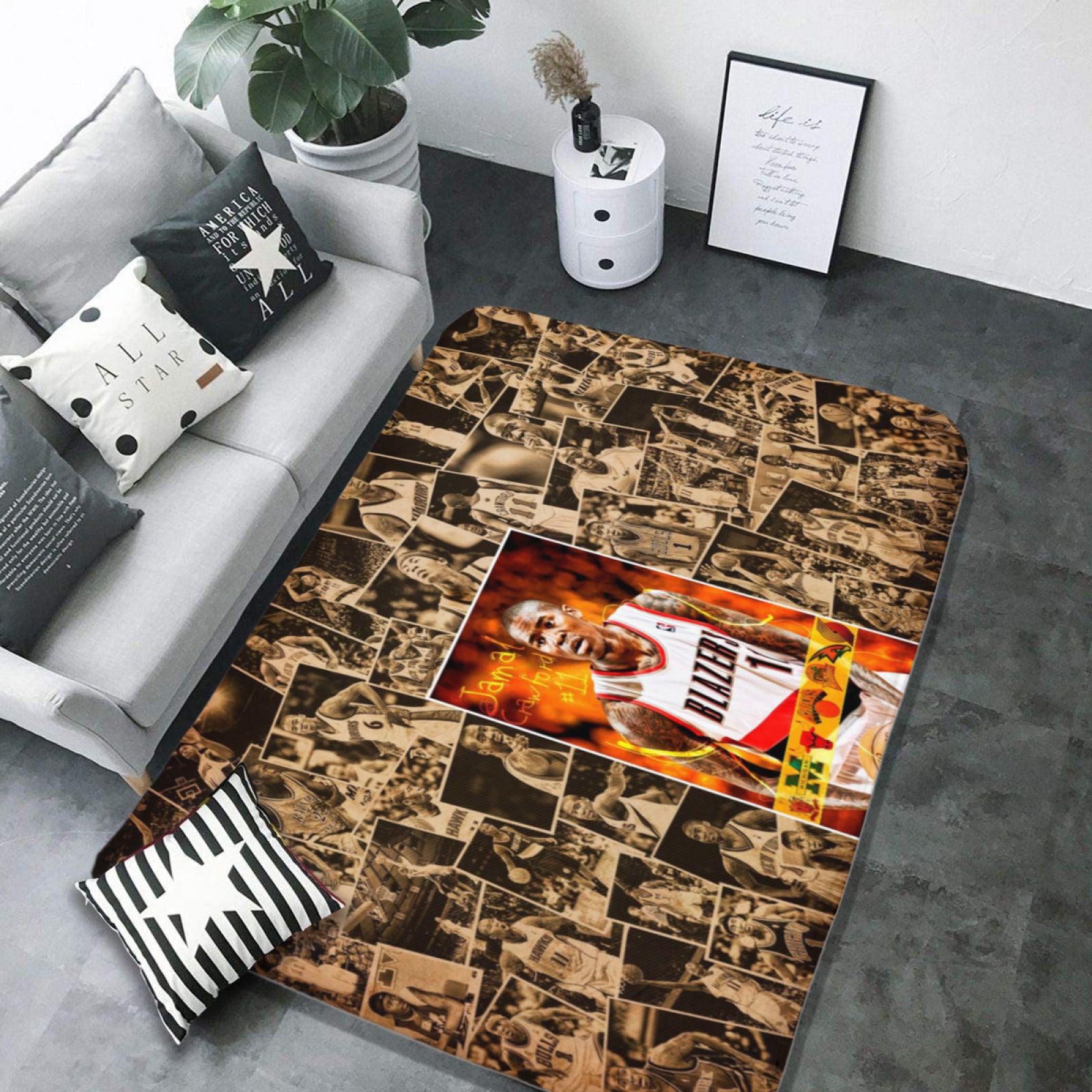 LosAngelesBasketballClippersCarpetLivingRoomBedroomMatsKitchenBathroomRugs 2