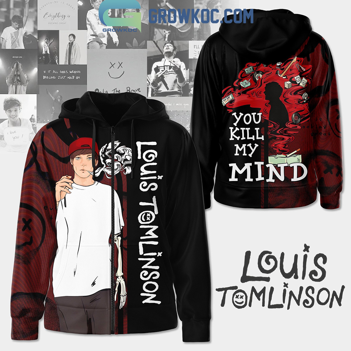 Louis Tomlinson You Kill My Mind Hoodie Shirts2B1 tvzZE