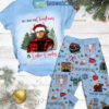 Luke Combs All I Want For Christmas Is Luke Combs Blue Design Maybe Something Last Forever After All Fleece Pajama Sets2B1 VgNVk