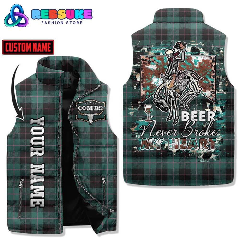 Luke Combs Customized Sleeveless Puffer Down Vest 1