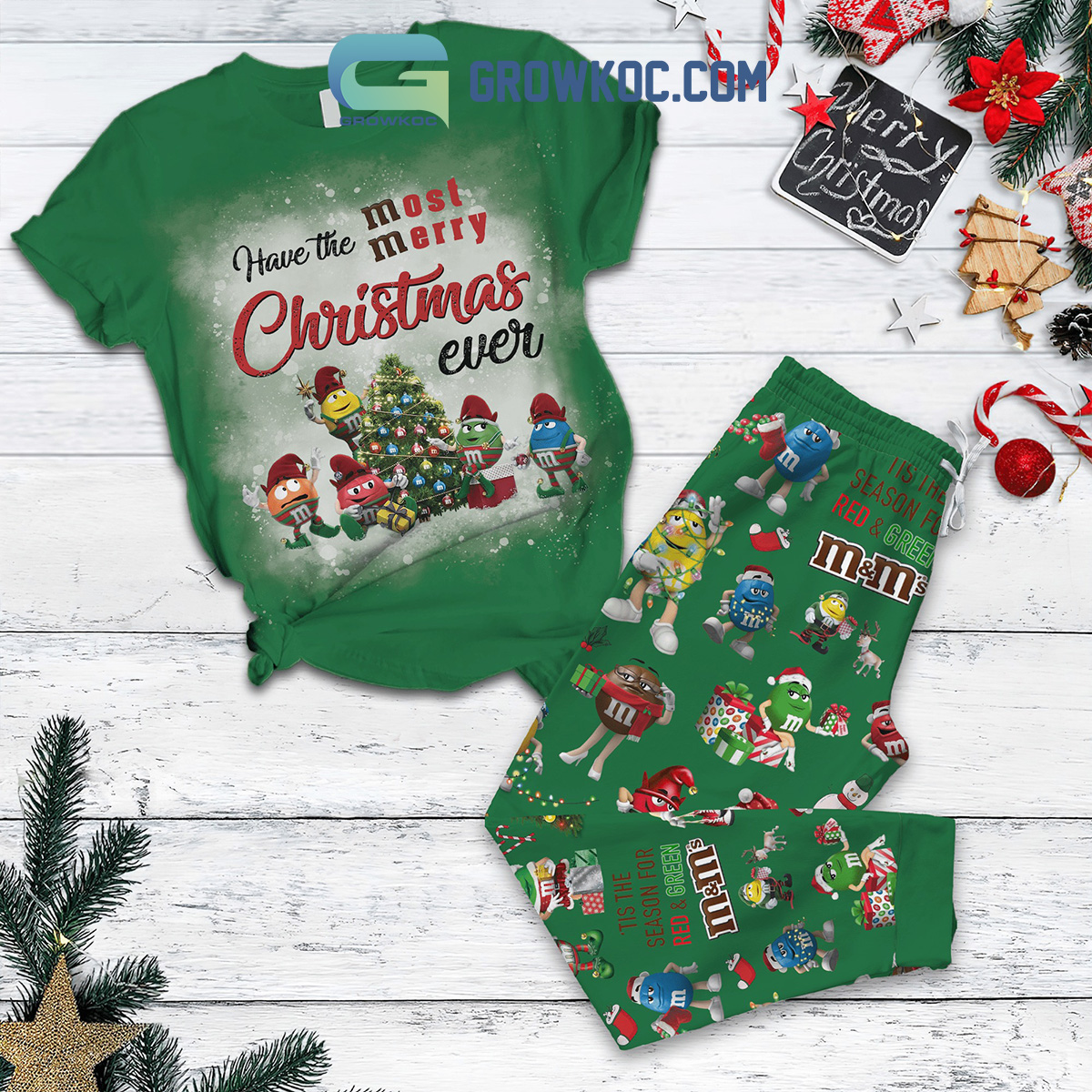 M26M Have The Most Merry Christmas Ever Pajamas Set2B1 SCQox