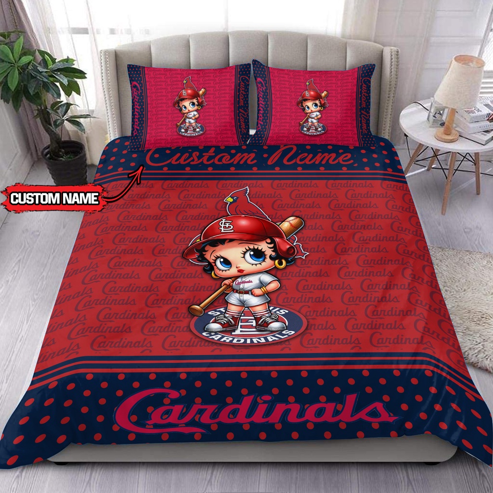 MLB St Louis Cardinals Bedding Set Betty Boop Baseball Bedding Set 1