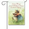 MLB3224 Marjolein Bastin Vera the Mouse and Saar Dog Garden Flag