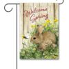 MLB3239 Marjolein Bastin Spring Bunny Garden Flag