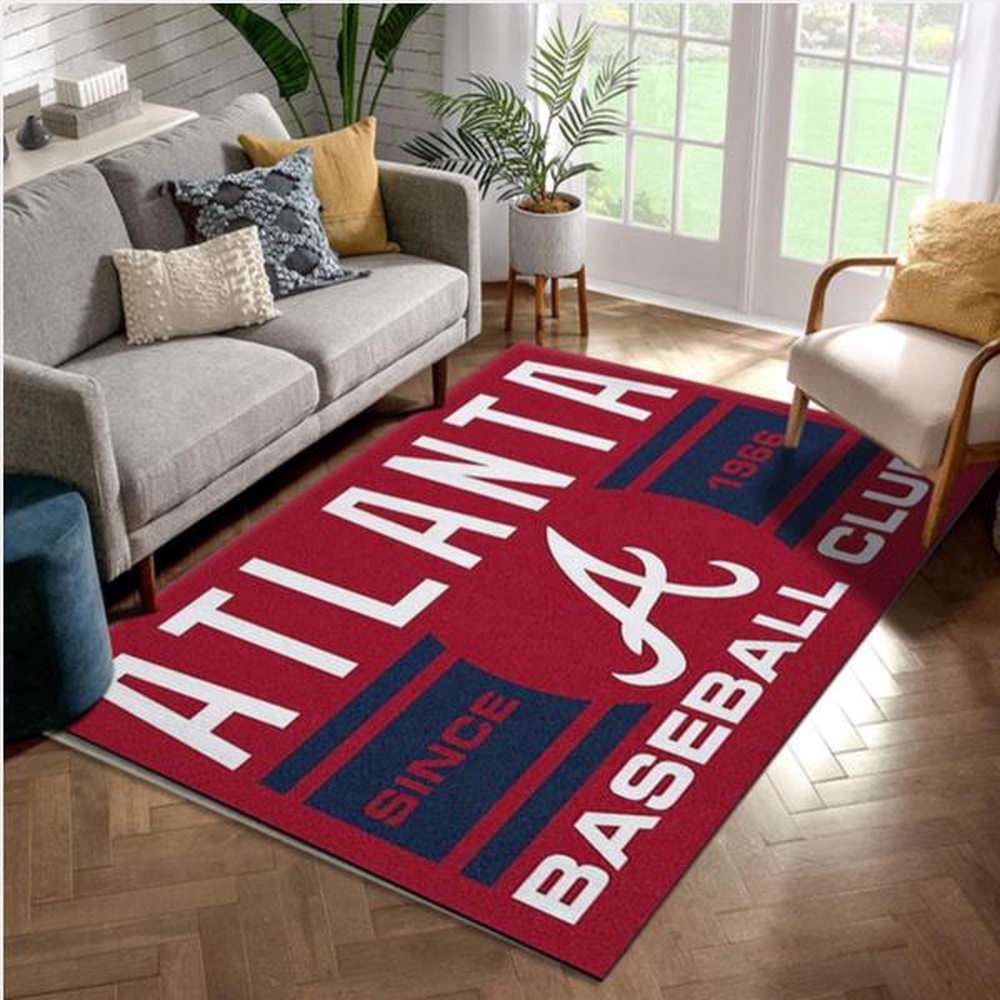 MLB Atlanta Braves Area Rug Kitchen Rug Home Us Decor 1 qqcpfk
