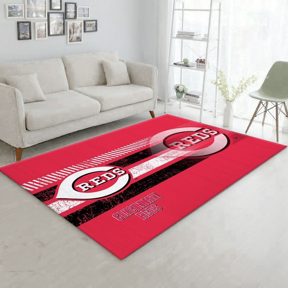 MLB Cincinnati Reds Area Rug Custom Size And Printing 1 j7aylg