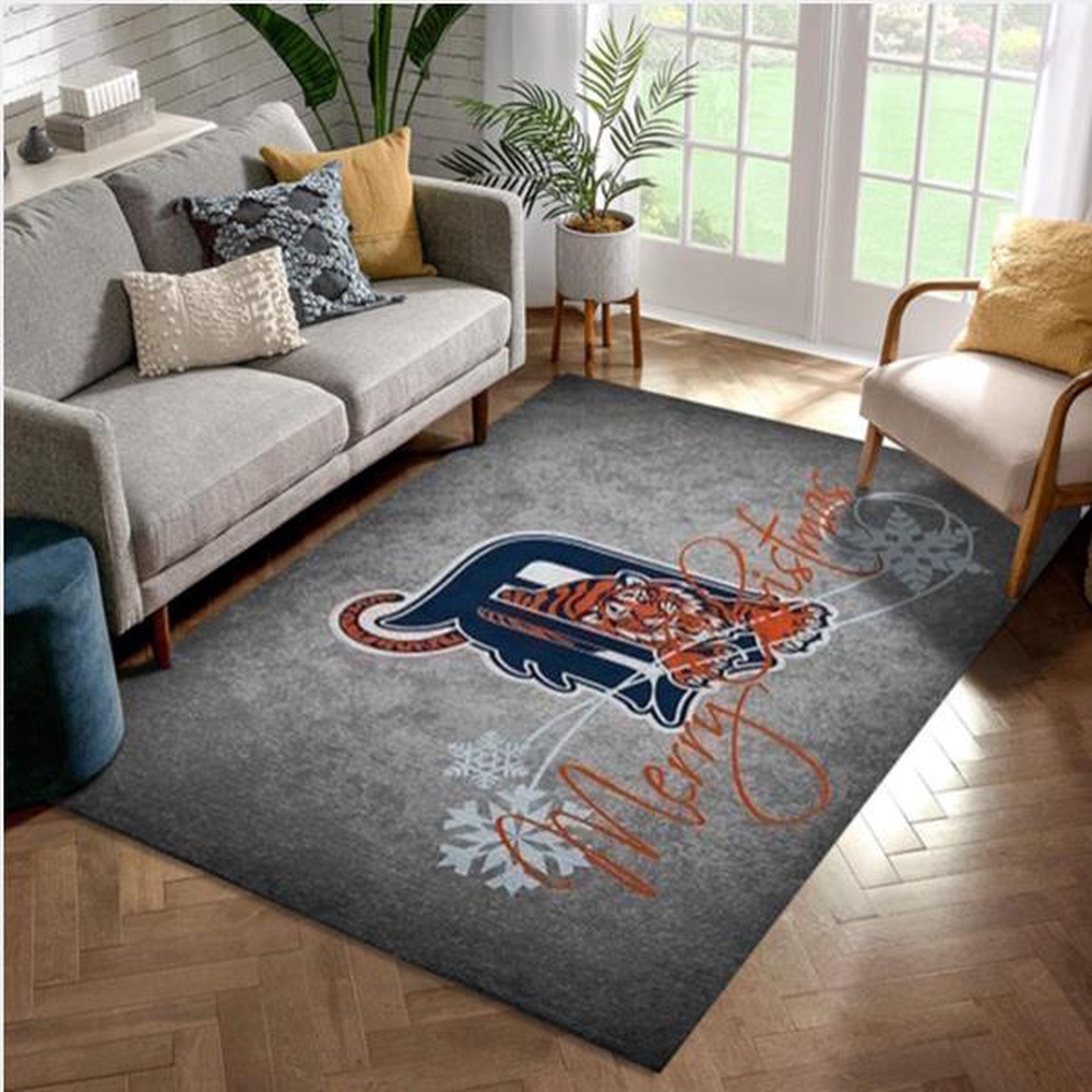 MLB Detroit Tigers Area Rug Living Room Rug Family Gift US Decor 1 pkgtwi