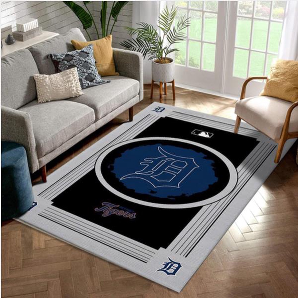 MLB Detroit Tigers Area Rug Logo Style Carpet Floor Decor The Us Decor 1 y0q2bw