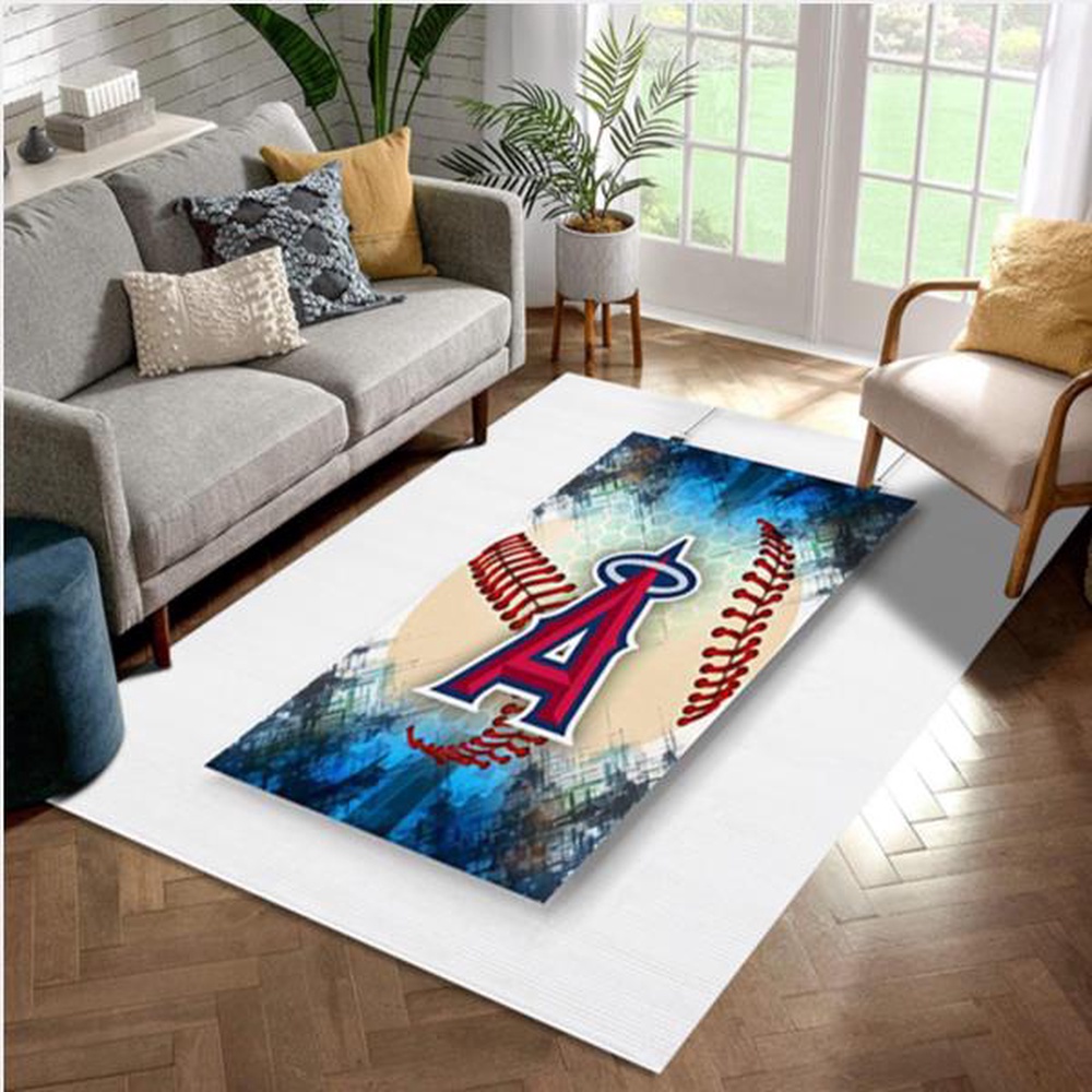 MLB Los Angeles Angels Area Rug For Christmas Bedroom Rug Christmas Gift US Decor 1 f28z9t