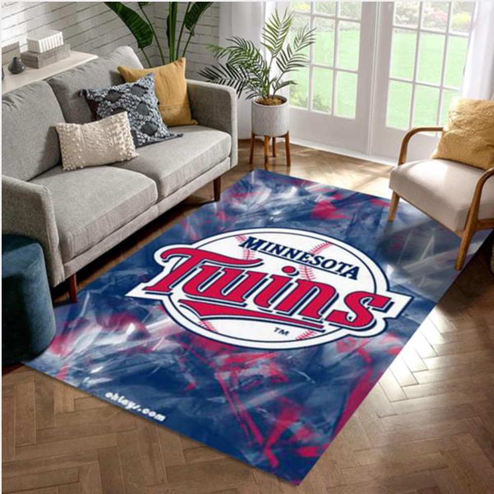 MLB Minnesota Twins Area Rug Living Room Rug Home Decor Floor Decor 1 vknj7w