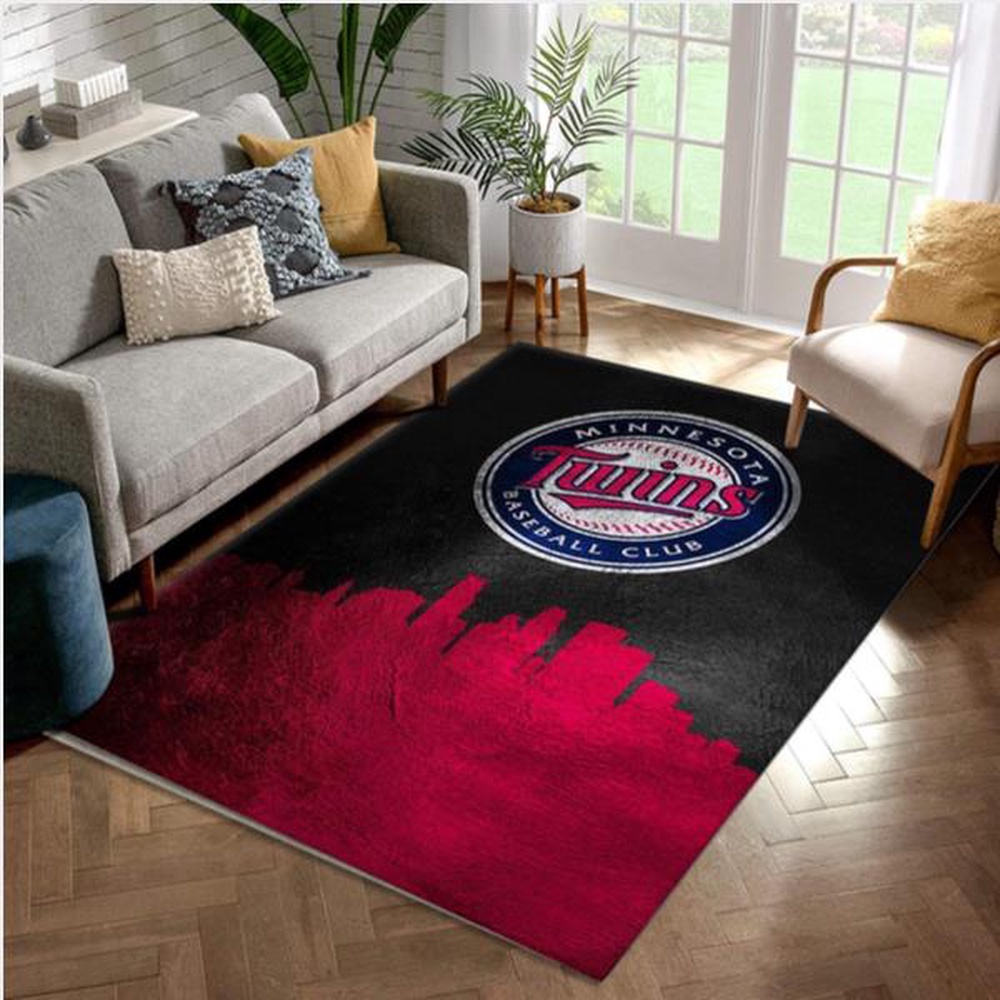 MLB Minnesota Twins Skyline Area Rug Living Room Rug Christmas Gift Us Decor 1 dsxodh