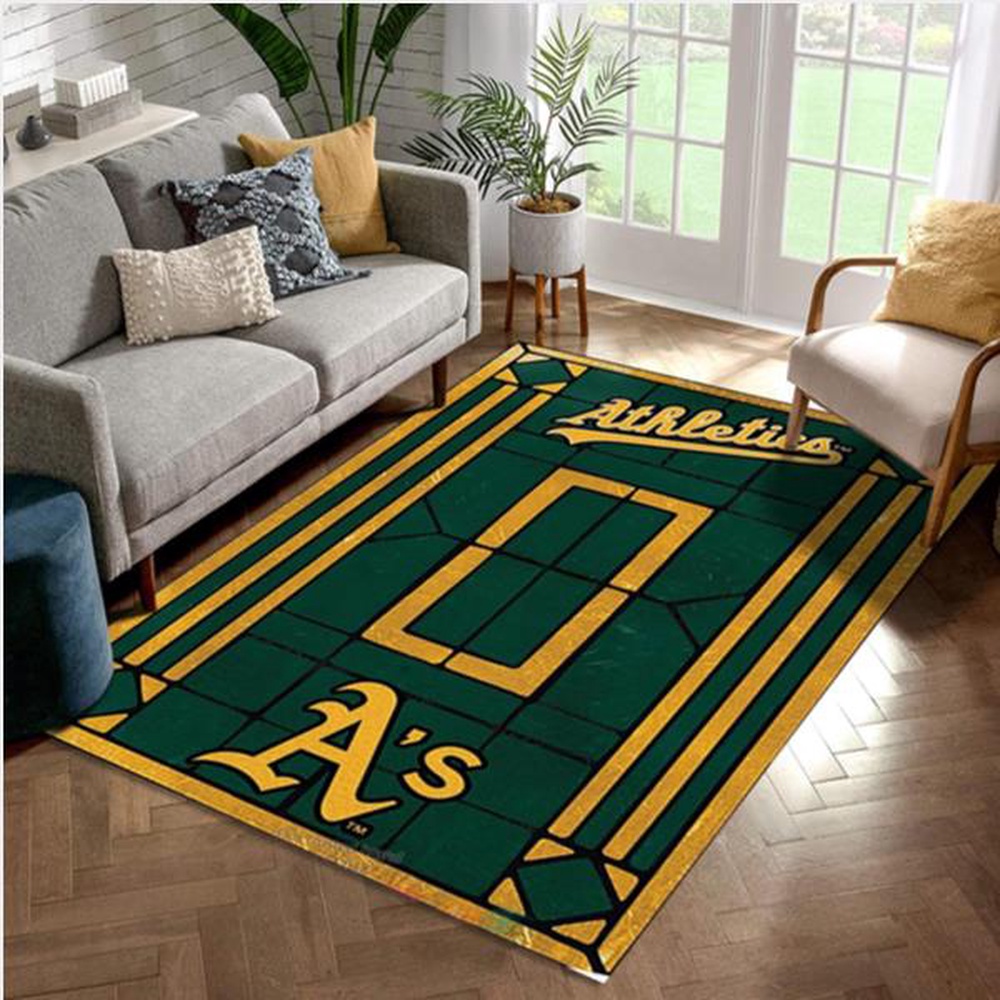 MLB Oakland Athletics Area Rug For Sport Lover Bedroom Rug Home US Decor 1 cletwr