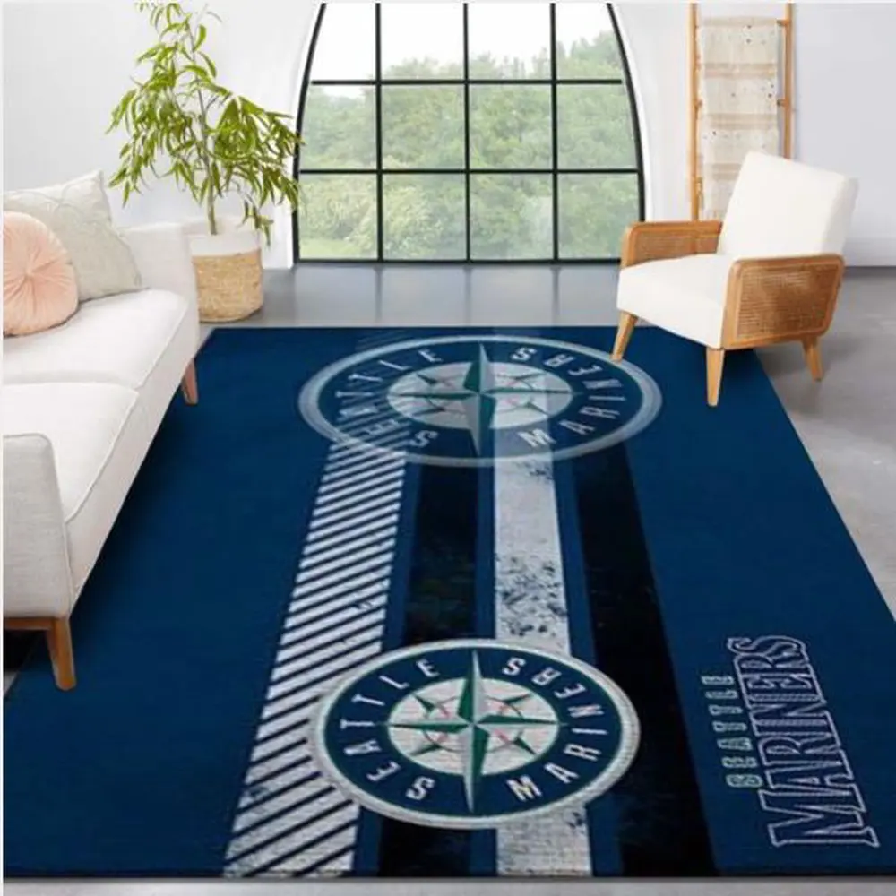 MLB Seattle Mariners Area Rug Logo Nice Gift Home Decor 1 bryvuw