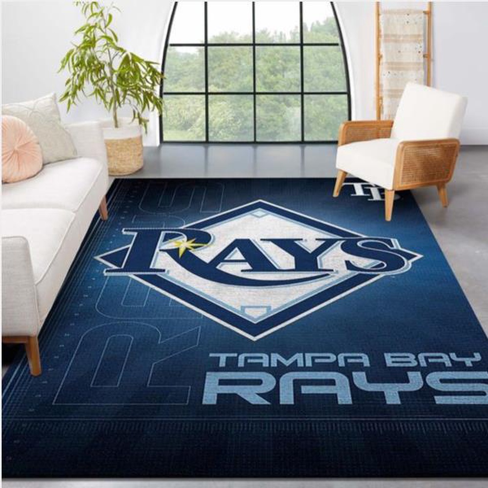 MLB Tampa Bay Rays Area Rug Logo Style Nice Gift Home Decor 1 yedfzs