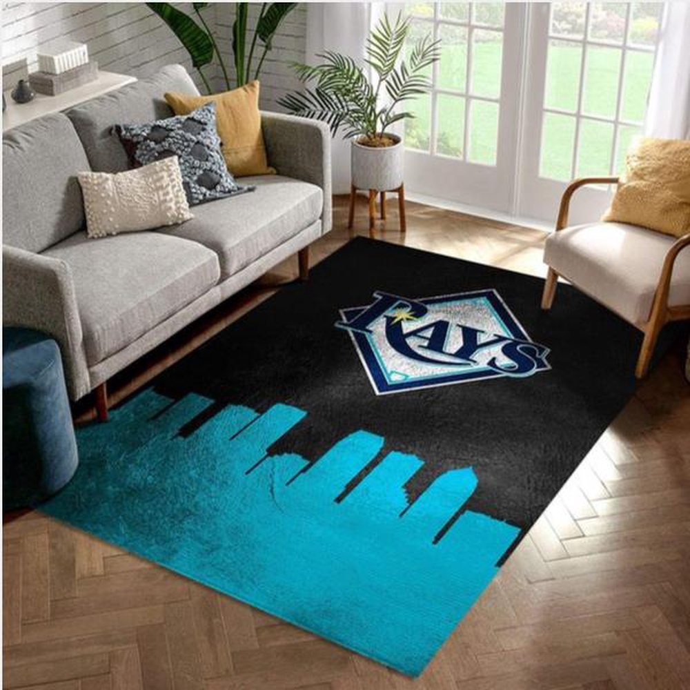 MLB Tampa Bay Rays Area Rug Skyline Living Room Rug Home Decor Floor Decor 1 jargl0