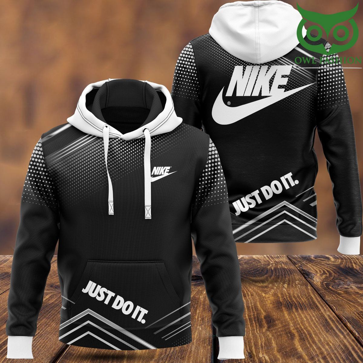 MPwzg2JE 81 Nike Just do it white dot 3D Hoodie