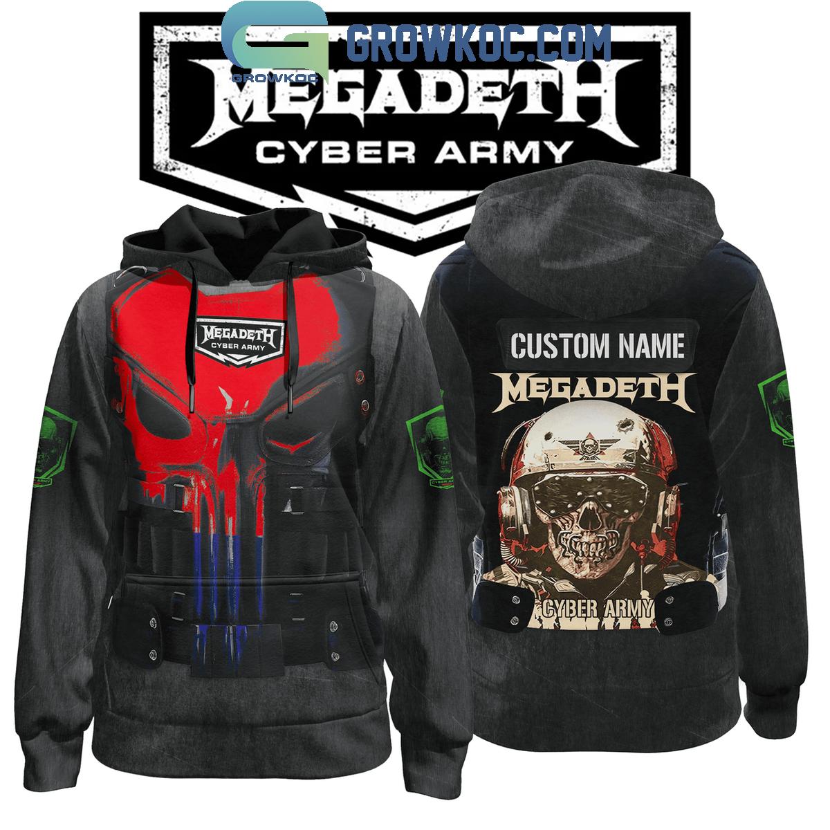 Megadeth Cyber Army Personalized Hoodie T Shirt 1 lS8lI