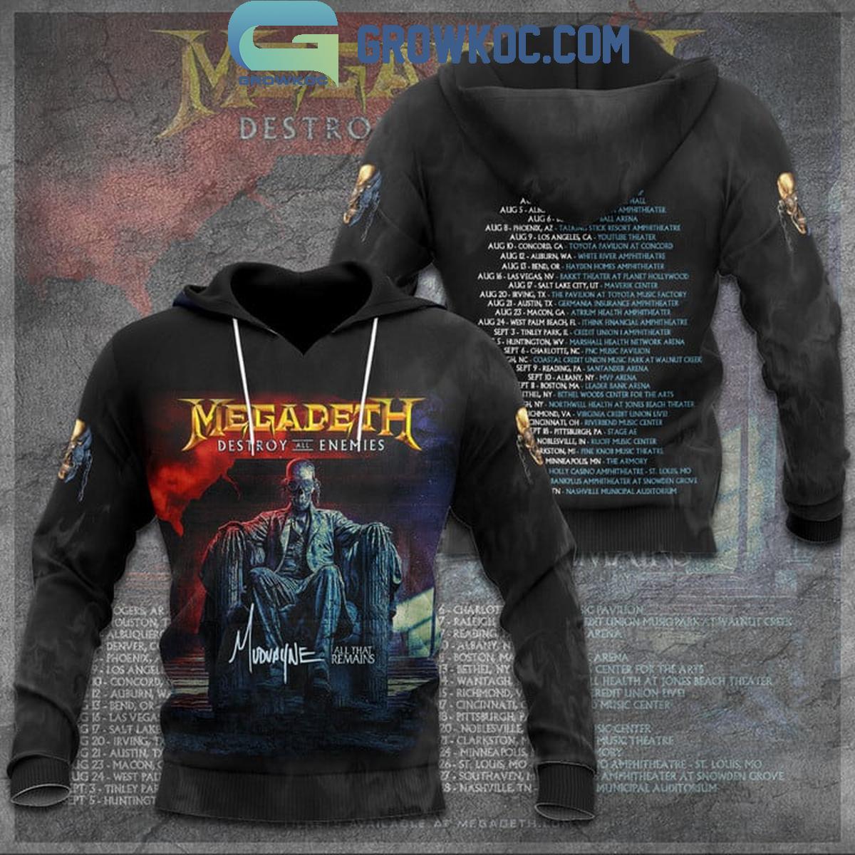 Megadeth Destroy Enemies All That Remains Hoodie Shirts 1 Uwxb5