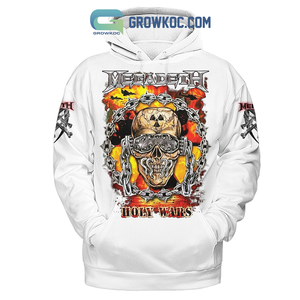 Megadeth Holly Wars Hoodie Shirts White Version2B1 hNMtz