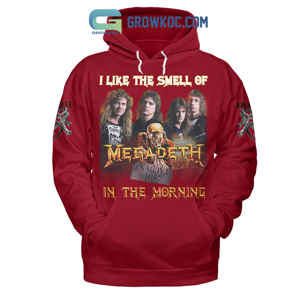 Megadeth I Like The Smell Of Megadeth In The Morning Red Version Hoodie Shirts2B1 ZZjt6