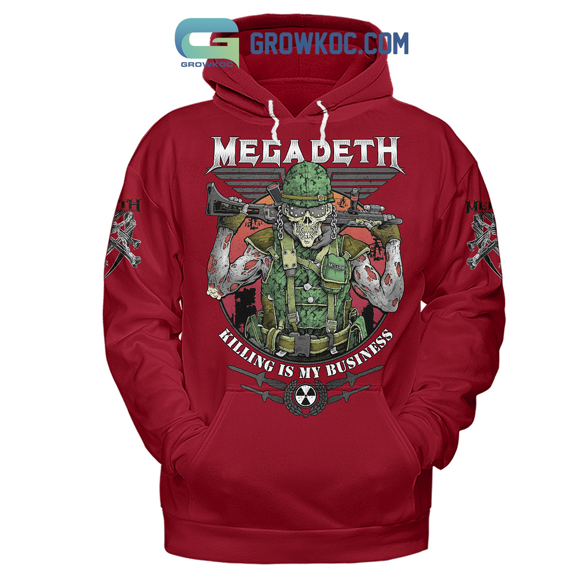 Megadeth Killing Is My Business Red Design Hoodie Shirts2B1 uo1XY