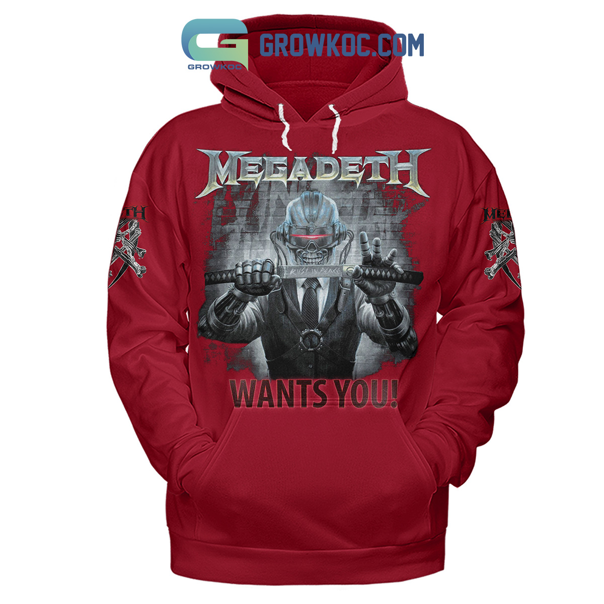 Megadeth Wants You Red Design Hoodie Shirts2B1 J6kzE