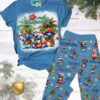 Mele Ralikimaka This Christmas Ohana Means Mischief With Stitch Holidays Fleece Pajamas Set2B1 mvxJw