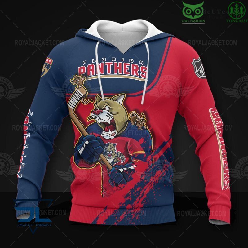 MenS Nhl Florida Panthers Hockey Warriors All Over Print 3D Sweatshirt Jacket 0