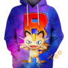 Meowth Pokemon Quote All Over Print Hoodie Men 0