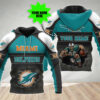 Miami Dolphins Custom All Over Print Hoodie For Diehard Fans 0