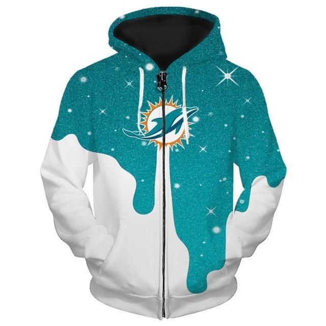 Miami Dolphins Hoodie 3D All Over Print Custom 0