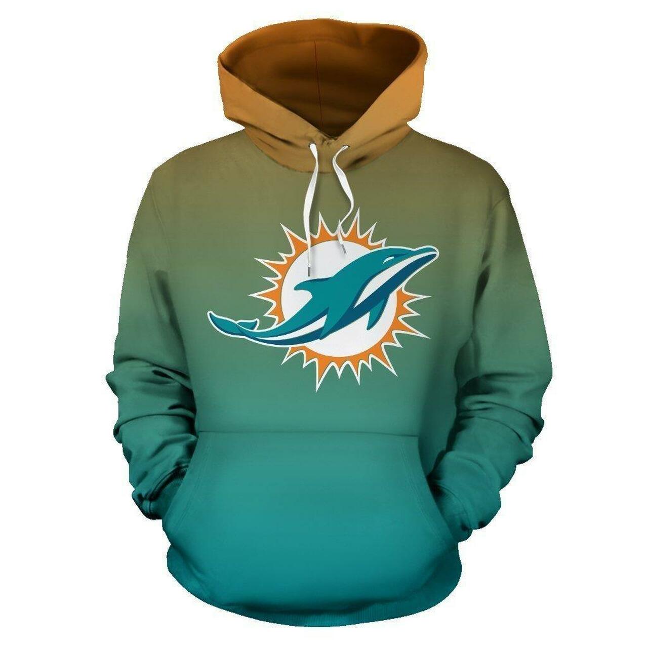 Miami Dolphins Hoodie 3D All Over Print Hoodie 0