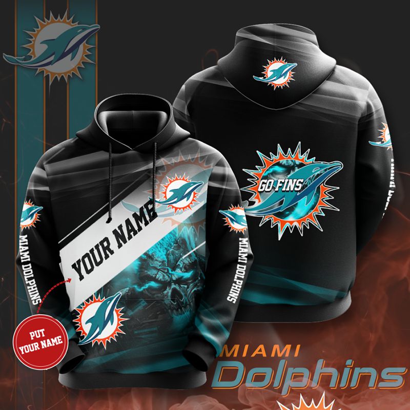 Miami Dolphins Hoodie 3D Custom Your Name Personalized 0