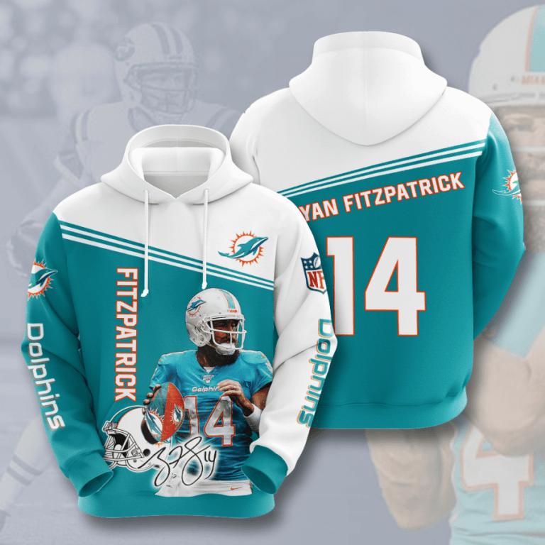 Miami Dolphins Hoodie 3D For Men 0