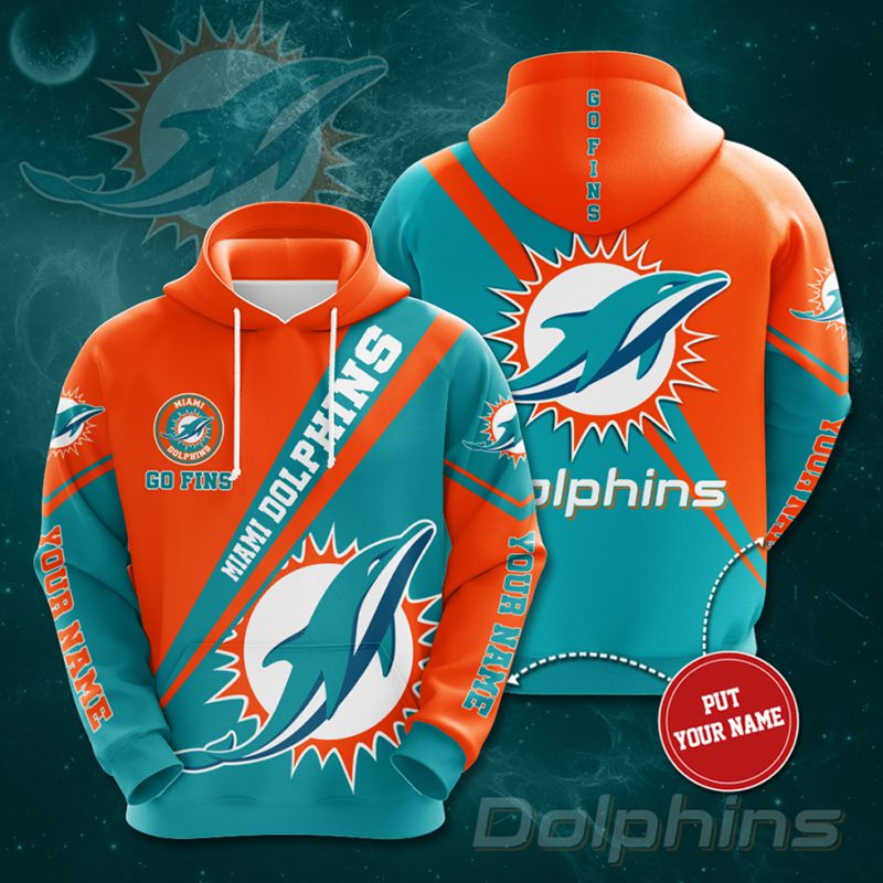 Miami Dolphins Hoodie 3D Go Fins Personalized 0