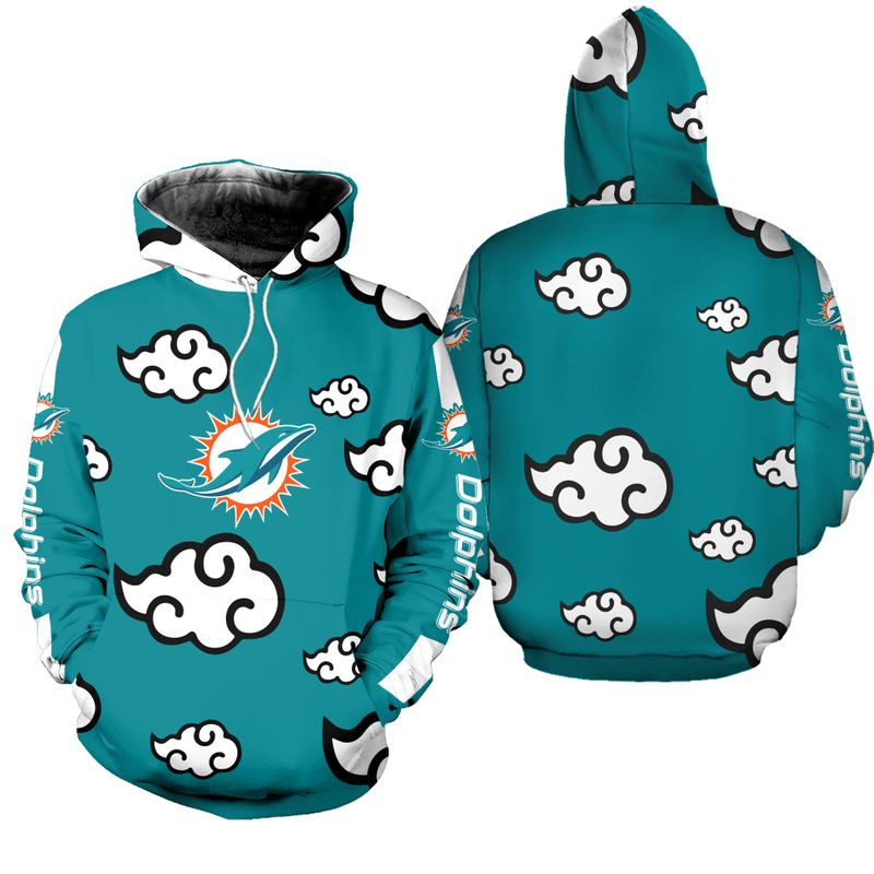 Miami Dolphins Hoodie 3D Ninja Cloud Limited Edition All Over Print 0