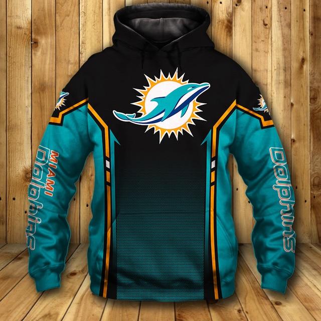 Miami Dolphins Hoodie 3D ZipUp Hoodie For Fan 0