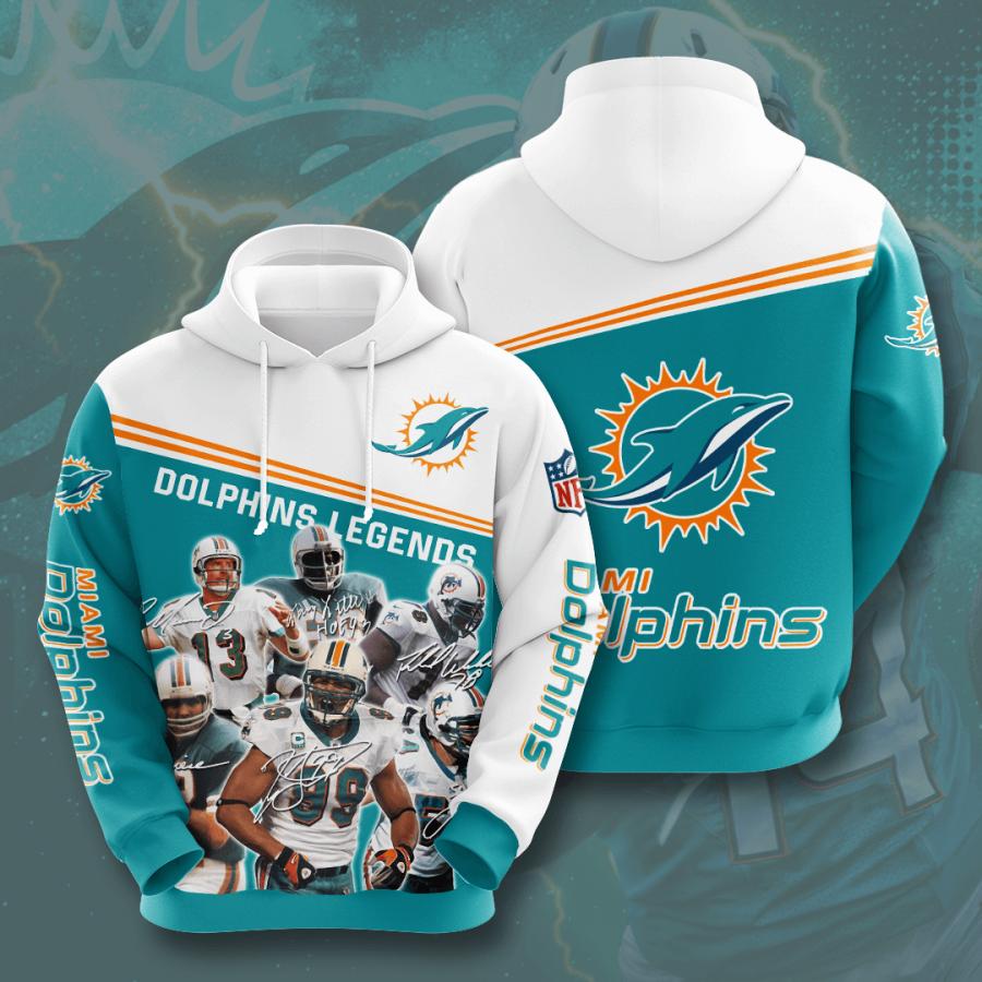 Miami Dolphins Hoodie Legends Signatures Limited Edition Full 3D All Over Print 0