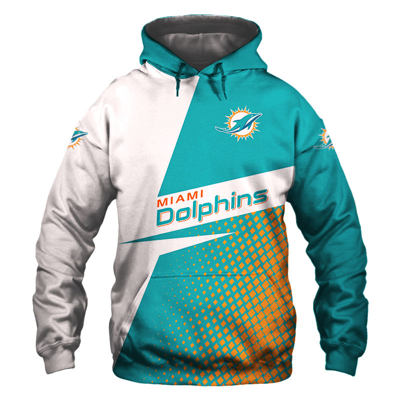 Miami Dolphins Hoodie Long Sleeve Zip Hoodie for Fan 0