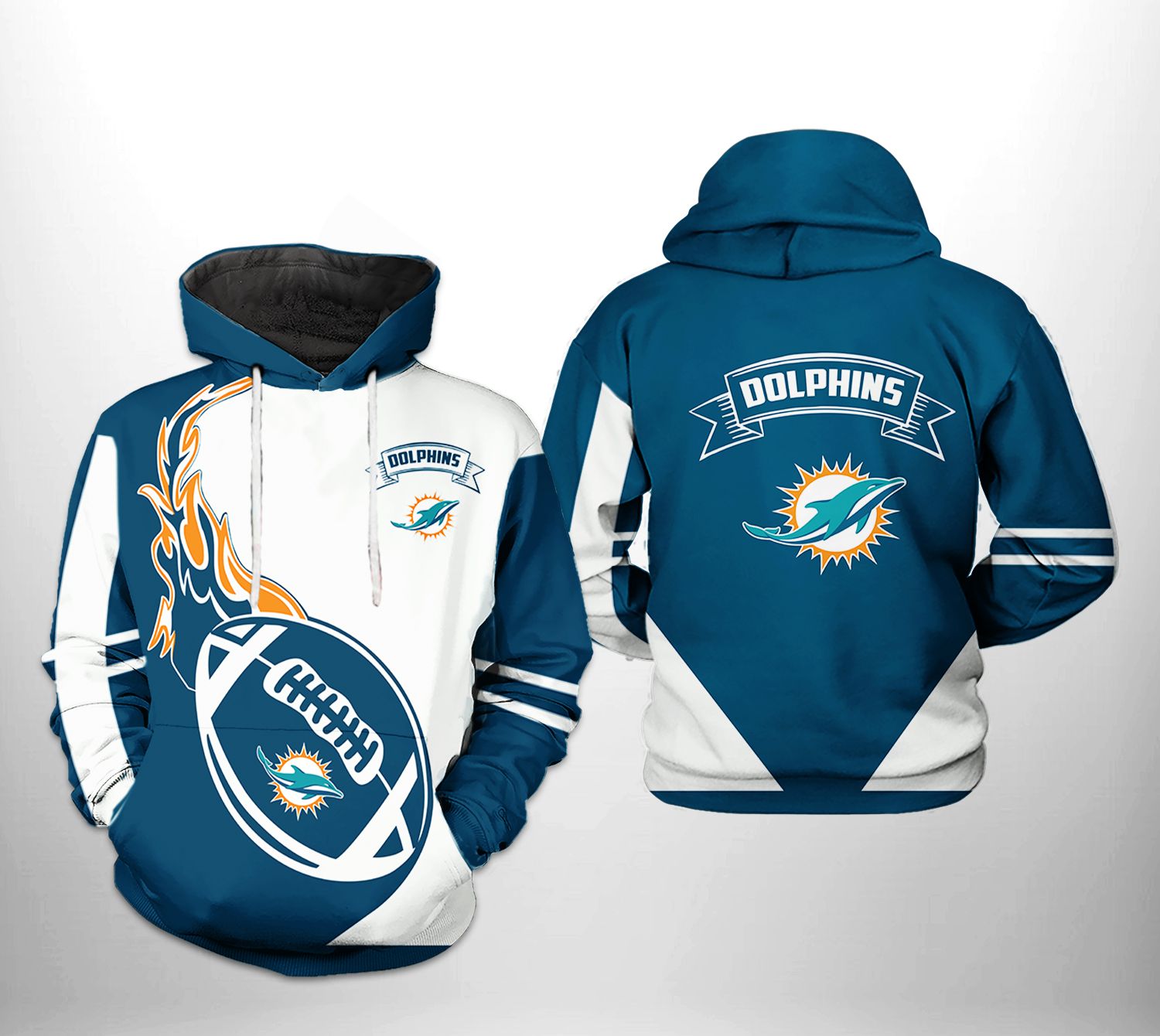 Miami Dolphins Hoodie Nfl Classic 3D Printed 0