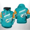 Miami Dolphins Hoodie Nfl Team 3D Printed 0