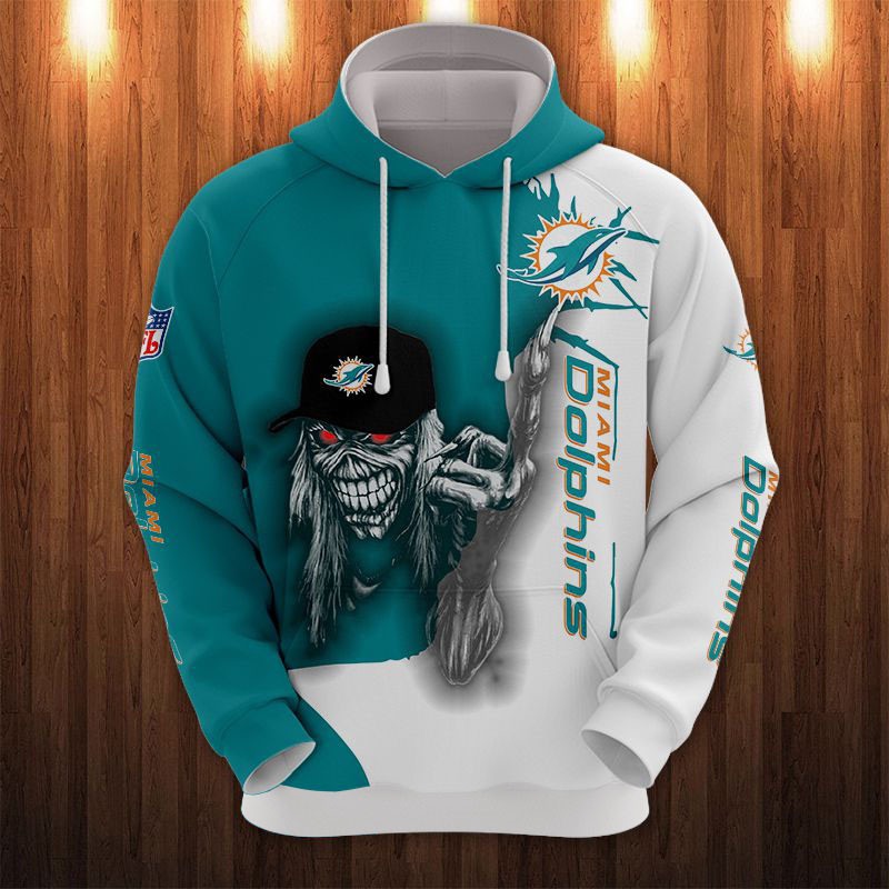 Miami Dolphins Hoodie Ultra Death Graphic Gift for Halloween 0