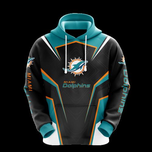 Miami Dolphins Hoodie ZipUp Hoodie For Fan 0